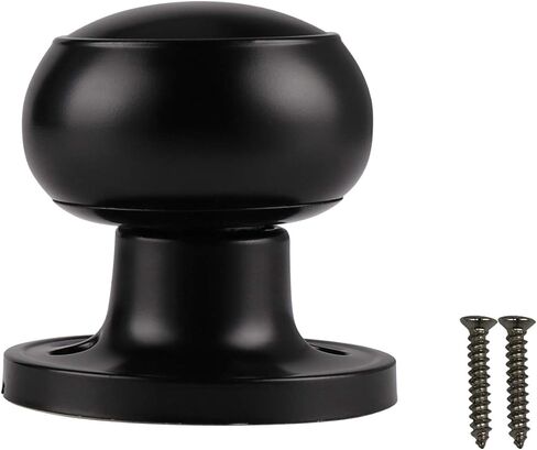 Probrico Half Dummy Door Knob Flat Ball Interior Door Knobs Non-Turning Door Handles, Oil Rubbed Bronze, 6 Pack in Saudi Arabia