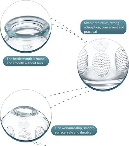 MIPCASE 7 PCS Glass Cupping Set ، مجموعة الحجارة الزجاجية الصينية للعلاج للعلاج بالتدليك ، للتدليك العضلي والعضلات in Saudi Arabia