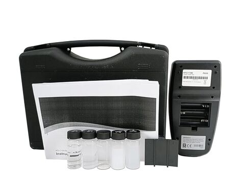 Turbidity Meter Turbidimeter with Standard Calibration Liquid 0.02/200/500/1000NTU Measuring Range 0-1100NTU 0-275EBC 0-9999ASBC 2-5 Points Calibration Points in Kuwait