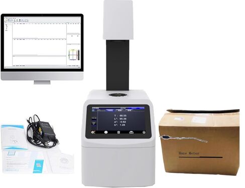 Haze Meter ASTM D1003 Light Transmittance Hazemeter with USB Interface Resolution 0.1unit Aperture 20mm Light Source 400nm to 700nm 10000pcs Mass Data Storage in Saudi Arabia