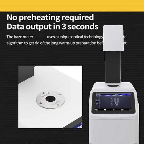 Haze Meter ASTM D1003 Light Transmittance Hazemeter with USB Interface Resolution 0.1unit Aperture 20mm Light Source 400nm to 700nm 10000pcs Mass Data Storage in Saudi Arabia