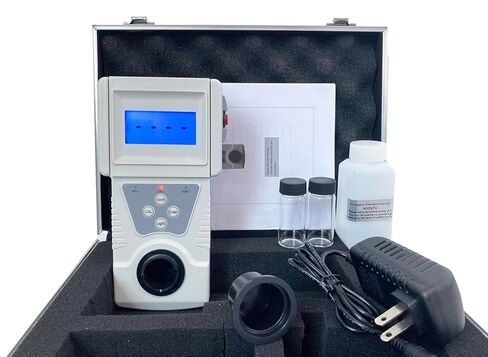 Turbidity Measurement Instrument with Standard Calibration Solution Measuring Range 0 to 200NTU Resoultion 0.01 Repeatability ≤2% LCD Backlit Display Measuring Principle 90° Scattered Light in Kuwait