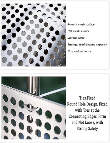 304 Stainless Steel Perforated Sheet - Round Ventilation Mesh Shield Gasket & Metal Decorative Grate Screen, Balcony Window Fence - Durable Punching Plate (42x100cm) in Saudi Arabia