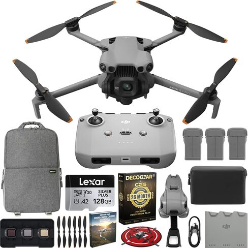 DJI Mini 5 Pro Drone Fly More Combo Plus مع RC 2، مستشعر CMOS 1 بوصة، فيديو 4K، استشعار العوائق متعدد الاتجاهات، حزمة 3 بطاريات مع Deco Gear CPS حزمة حماية حصرية لمدة 26 شهرًا BEACH-CPS-26M1500 in Kuwait