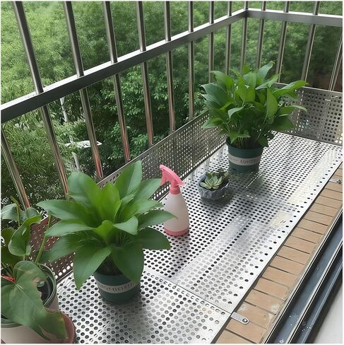 Versatile Aluminum Perforated Metal Sheet 50x40 cm, 1/3" (8mm) Openings - Perfect for DIY Projects, Crafting, Ventilation, and Home Improvement in Saudi Arabia