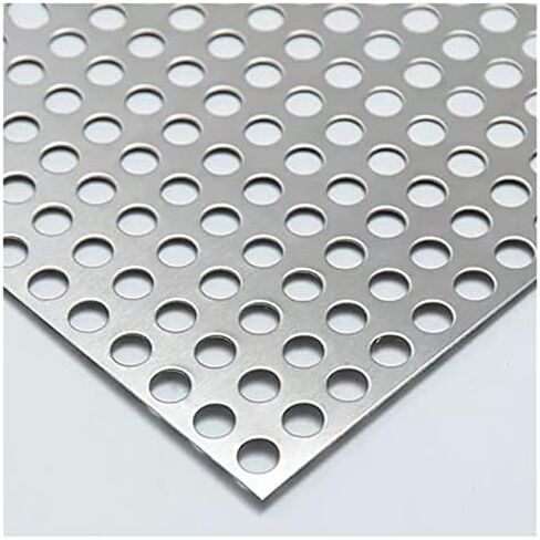 Perforated Metal Sheet with Holes - Durable Steel, Includes Ties & Gloves for Easy Installation, Perfect for DIY Projects & Industrial Use, Versatile & Reliable in Saudi Arabia