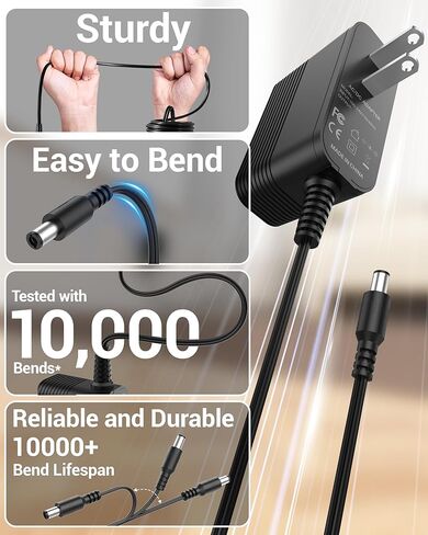 36V Charger Fits for Smoture VAC01 VAC02 VAC03, for Lirios Q5 Pro, for CHEBIO CVC-V18, for HOMPANY SmartVac11, for Laresar Ultra 7, for AFNOP AceVac 11, for Anyson Stars 5 Cordless Vacuum Cleaner Cord in Saudi Arabia
