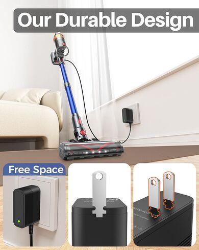 36V Charger Fits for Smoture VAC01 VAC02 VAC03, for Lirios Q5 Pro, for CHEBIO CVC-V18, for HOMPANY SmartVac11, for Laresar Ultra 7, for AFNOP AceVac 11, for Anyson Stars 5 Cordless Vacuum Cleaner Cord in Saudi Arabia