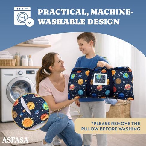 Toddler Nap Mat with Pillow and Blanket, Preschool, Nursery Sleeping Mat, Portable Bed for Kids, Ultra Soft Cotton, Fleece, Minky, Machine Washable, Travel Friendly, Kids Sleeping Bags, Cream. in Saudi Arabia
