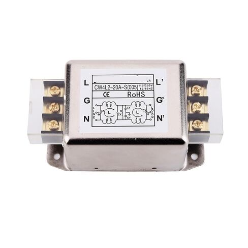 CW4L2-3A/6A/10A/20A/30A-S(005) Double Stage Terminal Block Power Filter 220v Anti-Interference AC(CW4L2-10A-S 005) in Kuwait