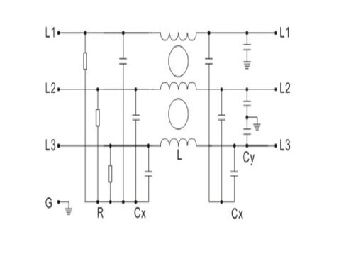 80A Three-Phase Power Filter AN-80C12F33B in Kuwait