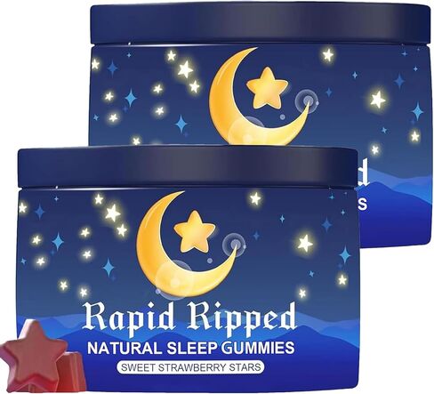 Jrr Natural Sleep Aid Gummies - تغفو بسرعة وبلطف في 30 دقيقة - الميلاتونين الفعالة 6 ملغ من النوم+ Gummies للبالغين في نوم ليلة مريحة -60 (1pc) in Kuwait