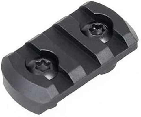 Gotical 3 Slots Mlok Weaver Rail with Allen Wrench 1 inch High Strength Rail - Set of 2 Pieces (Black) in Saudi Arabia