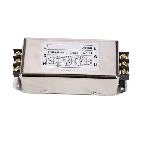 CW4L3-3A/6A/10A/20A/30A-S(003) Three-Pole Hole Installation Single-Phase AC high Performance Anti-Interference 220v Power Filter(CW4L3-30A-S 003) in Saudi Arabia