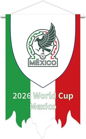 ديكورات كأس العالم 2026 كرة القدم معلقة قضيب العلم راية 16 × 26 بوصة مع القطب في الهواء الطلق داخلي معلق راية العلم لكرة القدم الأحداث الرياضية كرة القدم تذكارات رياضية أمريكا معلقة العلم (أحمر) in Kuwait