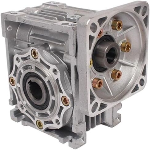Worm Gear Reducer NMRV030 for 40W/60W/90W/120W 5RK AC Axis Motor 90X90 Input Shaft 11mm Key 0.4cm Output Hole 1(For 5rk Ac Motor,5) in Saudi Arabia