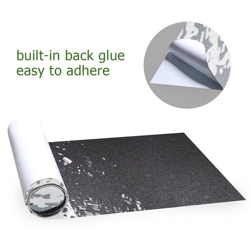 YETTASBIN Nature Mountain Skateboard Grip Tape, Bubble Free Anti Slip Longboard Grip Tape Sheet Sticker Deck Sandpaper for Rollerboard, 44 x 10 Inch in Saudi Arabia