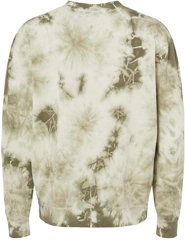 Independent Trading Co. - Midweight Tie-Dyed Sweatshirt - PRM3500TD - L - Tie Dye Olive in Saudi Arabia