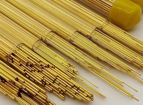 50pcs Single Hole Brass Tube For Drill Brass Electrode OD 1.6mm x 400mm For Drilling Piercing in Kuwait