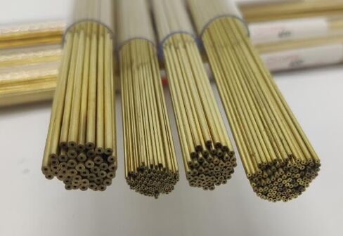 50pcs Single Hole Brass Tube For Drill Brass Electrode OD 1.6mm x 400mm For Drilling Piercing in Kuwait