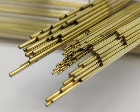 50pcs Single Hole Brass Tube For Drill Brass Electrode OD 1.6mm x 400mm For Drilling Piercing in Kuwait