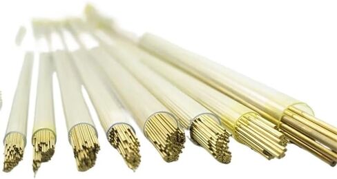 10pcs Multi Hole Brass Tube For Drilling Machine Wire Cutting Accessories Slow Running Electrode Consumables 1.2mm x 400mm in Kuwait