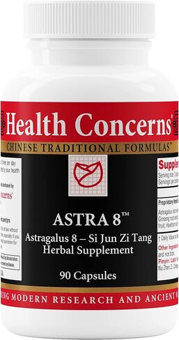 المخاوف الصحية ASTRA 8 - دعم الجهاز المناعي ومساعدة التعب - ملحق التعب الكظرية وملحق تعزيز الطاقة - مزيج العشبية التكيف مع Astragalus & Ginseng - 90 كبسولة in Saudi Arabia