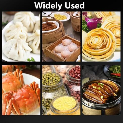 Stainless Steel Food Steamer,4Hole Steamed Buns Machine,30-110℃ Constant Temperature,for Breakfast Shops, Canteens, Restaurants in Saudi Arabia