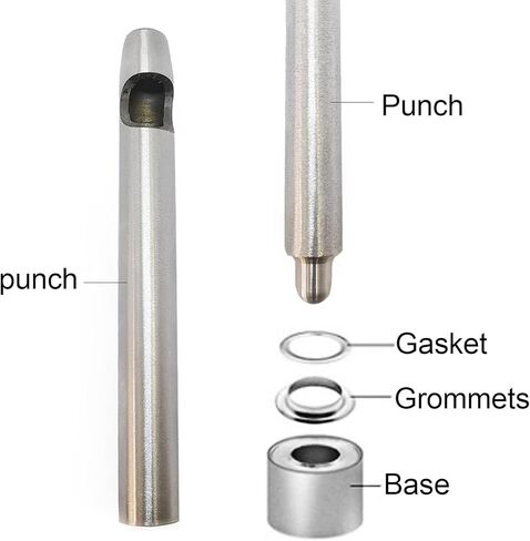 Grommets, 2mm Metal Eyelets Kit Copper Plated Grommet Set for Shoelaces Belts Leather Fabric Repair Strong Rust Resistant Durable with Storage Box for Clothing Bags Craft Projects Easy Install in Saudi Arabia