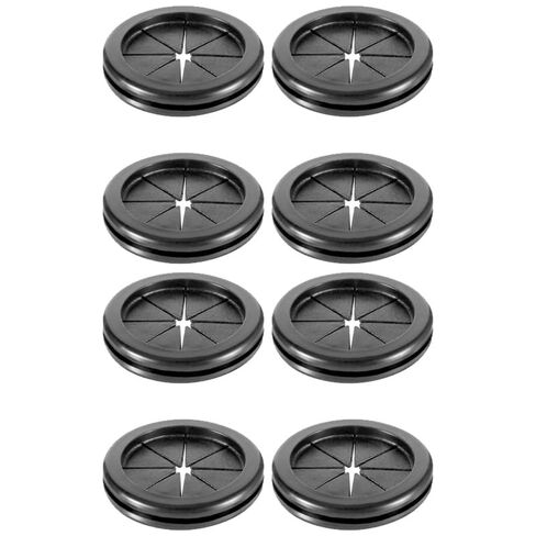 Rubber Grommets, 2 Inch 8-Pack, 1-11/16" ID, Grommets Wire Protector for Plugs Wire, Double-Sided Hole Plug for Home Office Equipment in Saudi Arabia