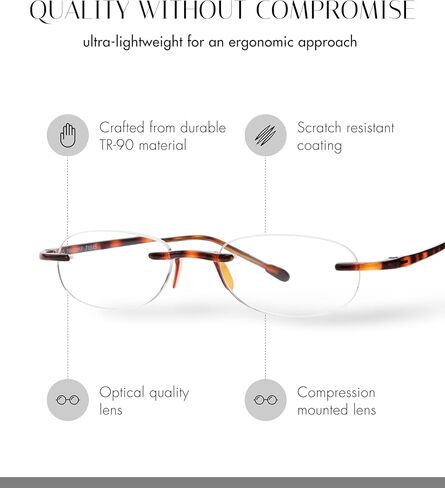 Scojo New York Gels Original Reading Glasses, Handmade Scratch Resistant Readers for Women and Men in Saudi Arabia