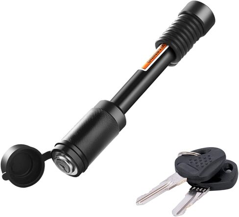 أقفال وصلة المقطورة، قفل وصلة مع قطر 5/8 بوصة ودبوس طويل 4 بوصة يناسب الفئة III IV V 2 بوصة 2-1/2 بوصة، 3 بوصة و3-1/2 بوصة، دبوس وصلة ربط مع حلقات دائرية مضادة للخشخشة لقارب شاحنة المقطورة (عبوة واحدة) in Kuwait