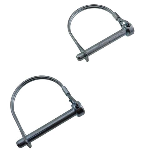 2PCS Stainless Steel D Locking Pins Spring Loaded Safety Pin Locator Pins 6.3x50mm Silver Trailer Pins Heavy Duty Axle Locking Pins for Table Saw Lawn Agricultural Truck Canopy Parts in Saudi Arabia