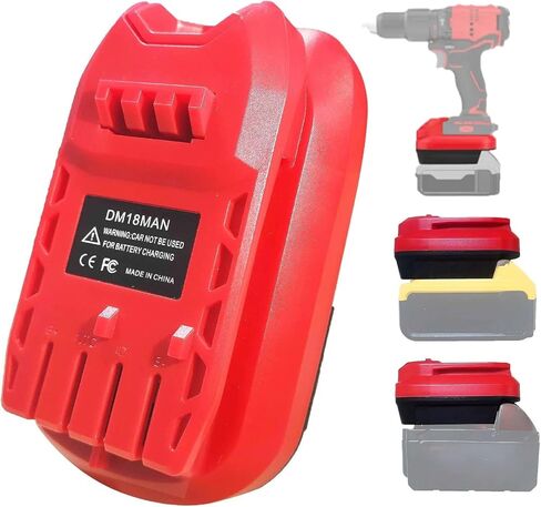 Battery Adapter for M18 to Work for M12 Tool Battery Adaptor,for DeWalt Tool and for Milwaukee Battery Adapter,Power for Milwaukee for M12 Tools in Kuwait