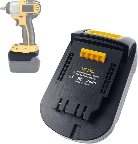 Battery Adapter for M18 to Work for M12 Tool Battery Adaptor,for DeWalt Tool and for Milwaukee Battery Adapter,Power for Milwaukee for M12 Tools in Kuwait