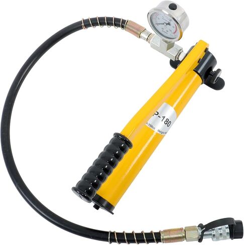 findmall Hydraulic Hand Pump with Oil Gauge, CP-180 Hand Operated Pump for Lifting Cylinders in Saudi Arabia