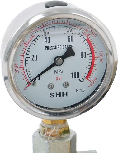findmall Hydraulic Hand Pump with Oil Gauge, CP-180 Hand Operated Pump for Lifting Cylinders in Saudi Arabia