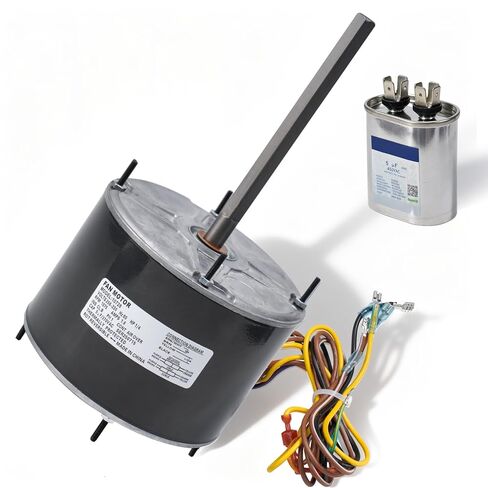 10728 محرك مروحة المكثف يستبدل Mars 10733، Genteq 3728، A.O. سميث FSE1026S، فاسكو D909/ D749، محرك أمريكي 1860، W51-14CJA1-02 إلخ، دوران عكسي 1/4 حصان 208-230 فولت 1.8 أمبير 1075 دورة في الدقيقة 1 سرعة in Kuwait