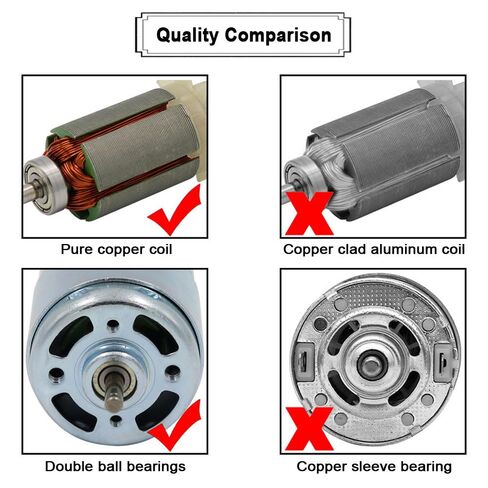 2 Pcs 895 DC Electric Motor 12-24V 10000-20000RPM High Torque Adjustable Double Ball Bearing Motor for DIY Small Drill Micro Machine Tool in Kuwait