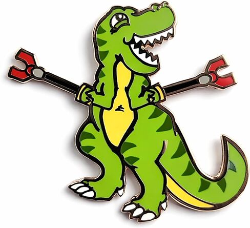 Unstoppable Trex Dinosaur Enamel Lapel Pin in Saudi Arabia