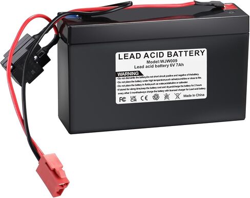 6V 7AH بطارية حمض قابلة لإعادة الشحن ، بديل بطارية متوافقة مع الأطفال TRAX ATV Marshall Fire Truck Dodge Ram 1500 Kids on in Kuwait