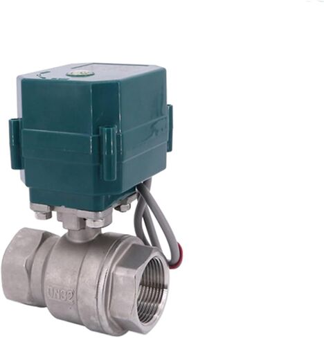 1PCS Ball Valve Stainless Steel DN15-50 Full bore high Torque Ball Valve 2/3 line Actuator AC220V DC24V DC12V(1/2",DC24V_CR01) in Kuwait