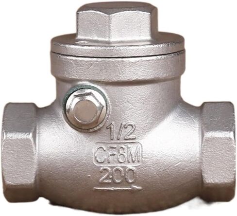 Stainless Steel DN15 DN20 DN25 PN16 CF8M Female Threaded Check Valve High Pressure Swing Check Valve 200PSI(1/2") in Kuwait