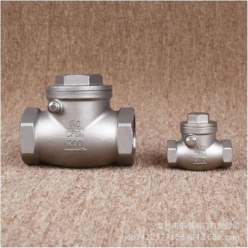 Stainless Steel DN15 DN20 DN25 PN16 CF8M Female Threaded Check Valve High Pressure Swing Check Valve 200PSI(1/2") in Kuwait
