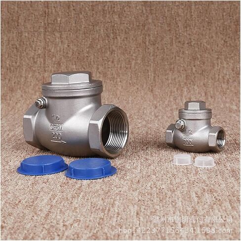Stainless Steel DN15 DN20 DN25 PN16 CF8M Female Threaded Check Valve High Pressure Swing Check Valve 200PSI(1/2") in Kuwait