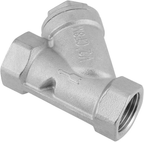DN15 1/2" PT Thread Stainless Steel Y Type Pump Filter Strainer Pipe Fitting for Water Gas in Kuwait