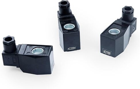 Waterproof Copper Coil 110V/220V/12V/24V for Solenoid Valve DN8 DN10 DN15 DN20 DN25 DN32 Inner Hole 9/16mm IP65(1/4",12VDC) in Kuwait