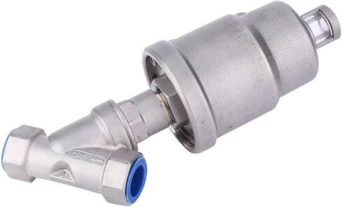 Actuator Ball Valve Stainless Steel Actuated Angle Valve Female Thread Pneumatic Steam Valve Solenoid Valve Manifolds(DN20) in Kuwait