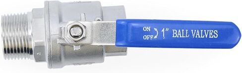 1" 2" Female to Male Thread 304 Stainless Steel Two Piece Ball Valve DN15/DN32/DN40 for Water Oil Gas(1-1/2") in Kuwait