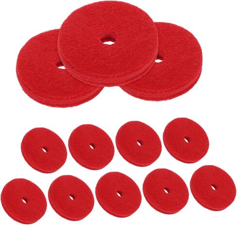 Totority 12pcs Double Cymbal Felt Pads Drum Cymbal Replacement Accessories Red Anti-vibration Felt Washers for Stable Sound Quality and Protection in Saudi Arabia